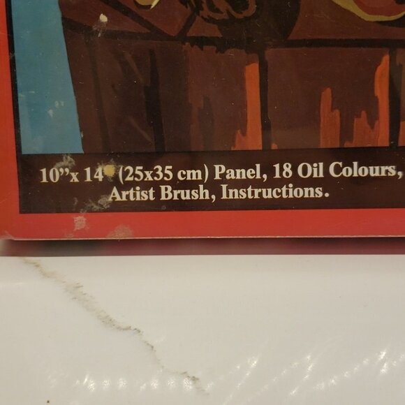 Bnib Vintage Craft Master Parker PETS Oil Paint by Number Set Ages 10+ 10" x 14" - Picture 3 of 10